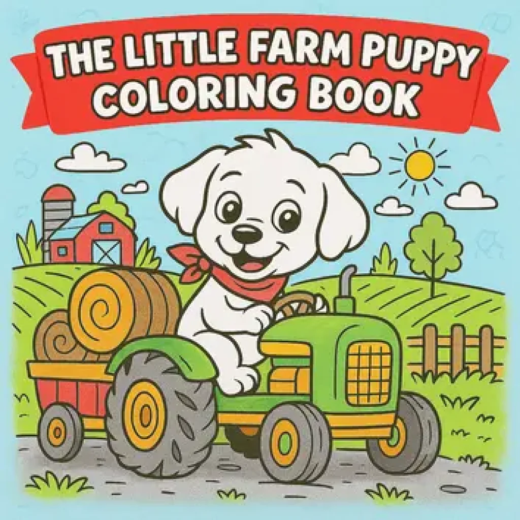 Little Farm puppy coloring Book