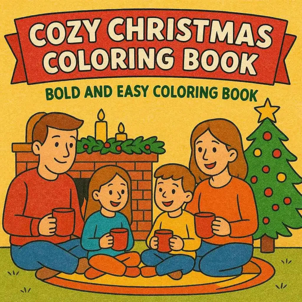 Cozy Christmas Coloring Book